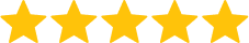 Five gold stars on a black background.